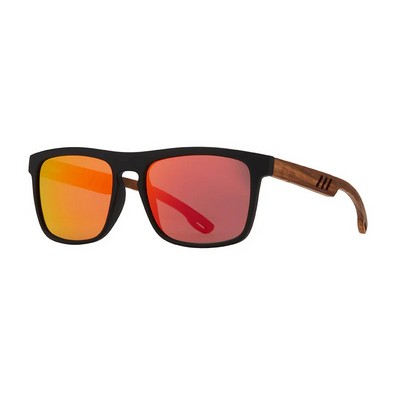 Brayden Matte Onyx & Walnut Polarized Sunglasses