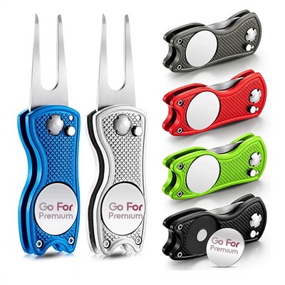 Foldable Metal Golf Divot Tool