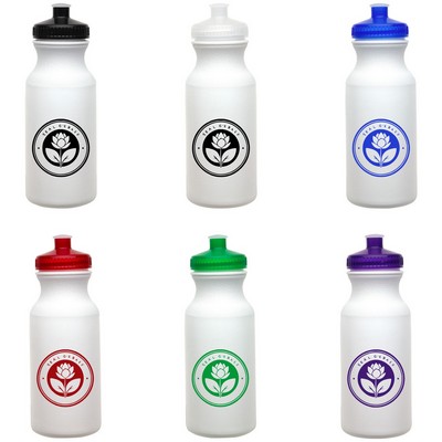 20 Oz. White Economy Bike/ Fitness Bottle