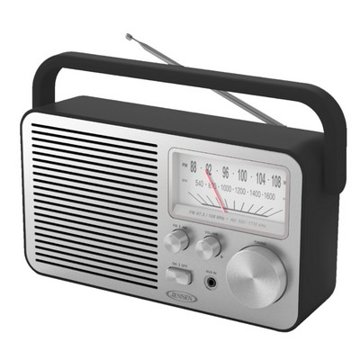 Jensen Audio Black Portable Am/Fm Radio