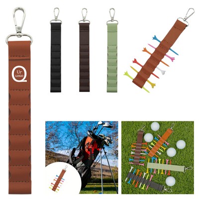 Waist-Mounted Golf Tee Storage Pouch