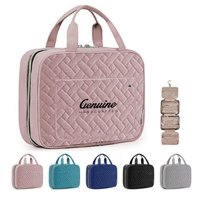 Water-Resistant Toiletry Organizer with Hanging Hook