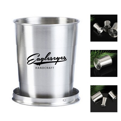 9oz Collapsible Stainless Steel Travel Cup