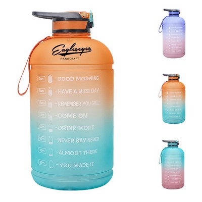 128 oz Motivational Water Jug with Time Marker