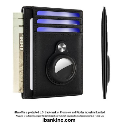 iBank ® AirTag-Compatible Slim Metal Wallet
