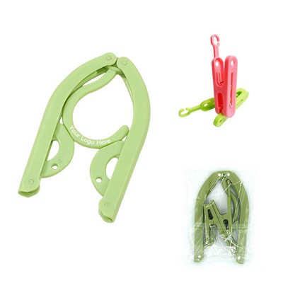 Folding Clothes Hangers w/Clip