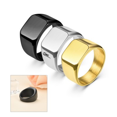 Square Stainless Steel Ring