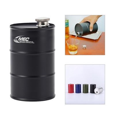 25 Oz. Oil Drum Wine Flask