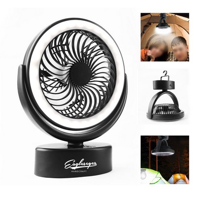 Rechargeable 3-Speed Camping Fan