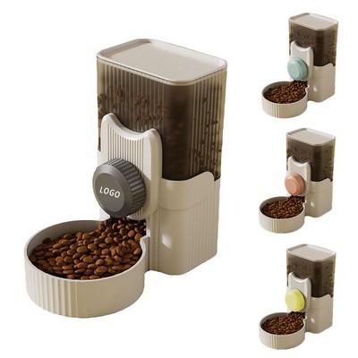 Automatic Pet Food Dispenser With Hanging Cage Kettle