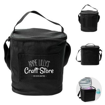 Zip Closure Insulated Lunch Tote Bag