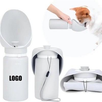 18oz Collapsible Silicone Pet Water Bottle