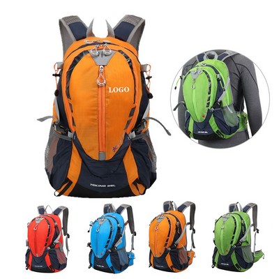 High-Visibility Cycling Backpack with Gear Attachments