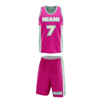Girl's Reversible Racerback Basketball Uniform