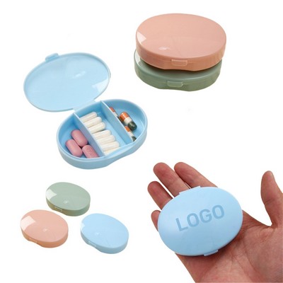 Portable Mini Three Compartment Pill Box
