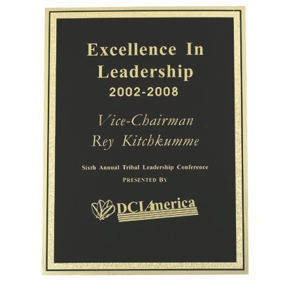 Black Screened Plate (5" x 7")