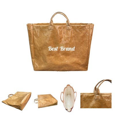 Sustainable Washable PVC Dupont Tote Handbag