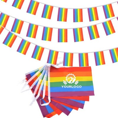 LGBTQ+ 25-Flag 23-Foot Rainbow Banner Flag