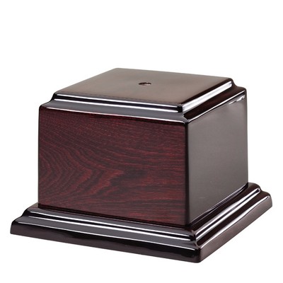 High Gloss Rosewood Piano Finish Base (7 1/2" x 7 1/2" x 1")
