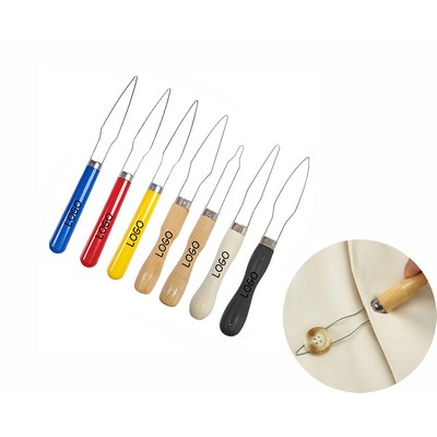 Button Wire Loop Hook Zipper Pull with Handle Helper Tool
