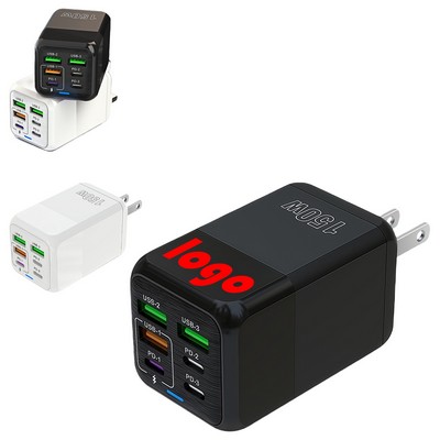 High Power 3 USB-A w/ 3 USB-C Wall Charger