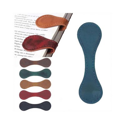 Vintage Magnetic Leather Bookmark