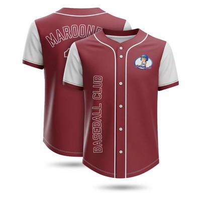 Women's Bee Eye Mesh Full-Button Baseball Jersey 150 GSM