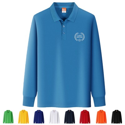 Timeless Long-Sleeve Polo for Men