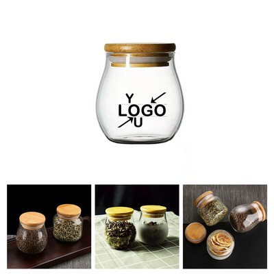 Frosted Glass Jars with Lids