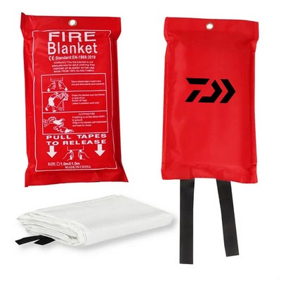 60*60" Fiberglass Fire Blanket for Emergency Survival