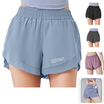 Sports Yoga Gym Shorts Running Pants Workout Tights