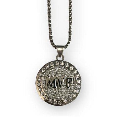 1.25" Circle Pendant Necklace And (Mvp)