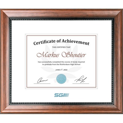 Capital - Diploma / Certificate Frame (Light Walnut)