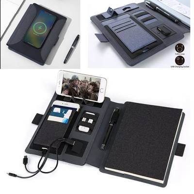 A5 8000mah Wireless Charging Power Bank Notebook