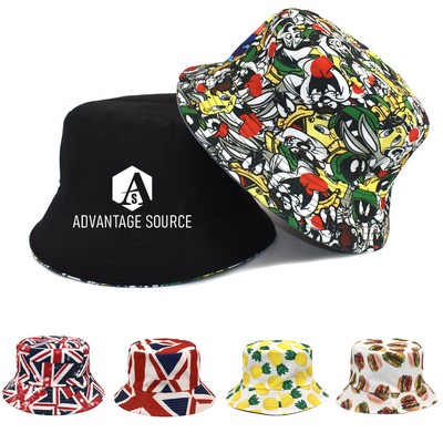Sided Unisex Tie Dye Bucket Hat