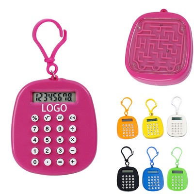 Mini Maze Calculator Keychain