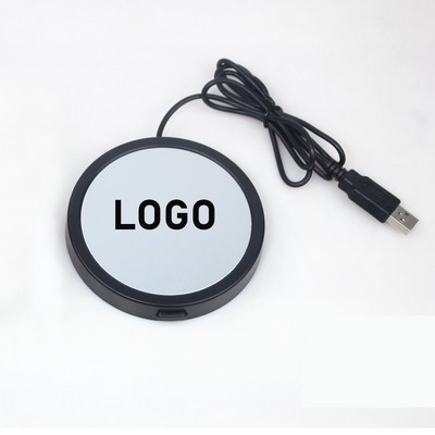 Round USB Constant Temperature Heating Cup Coaster