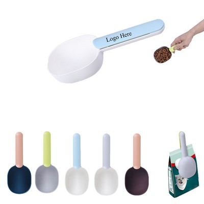 Small Round Pets Food Scoop With Clip