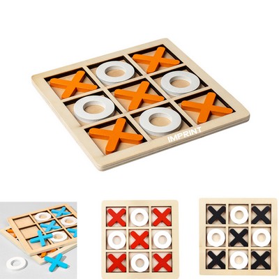 Wooden Tic Tac Toe Game Table Toy
