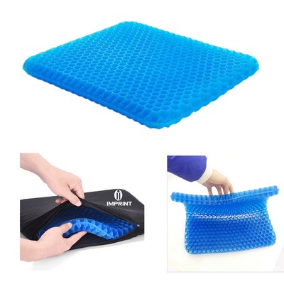 Double Deck Square Gel Cushion Honeycomb Grid Ice Mat