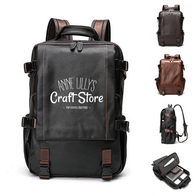 Business Leather Backpack