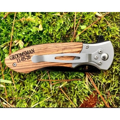 Custom Engraved Pocket Knife Made in the U.S.A.