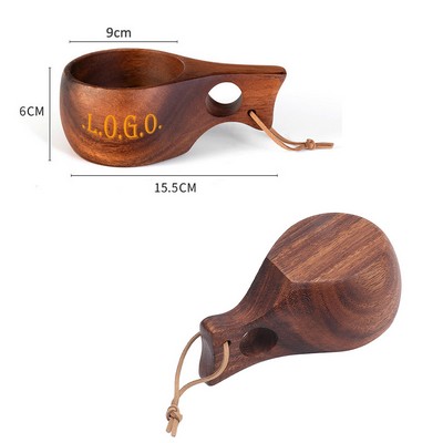 8 Oz Natural Wooden Coffee Cup Wine Cup Tea Cup