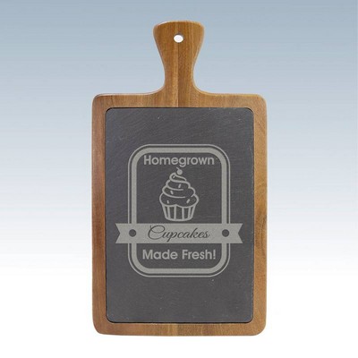 Small Acacia & Slate Cutting Board