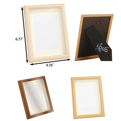 Scandinavian Wooden Open Photo Frame