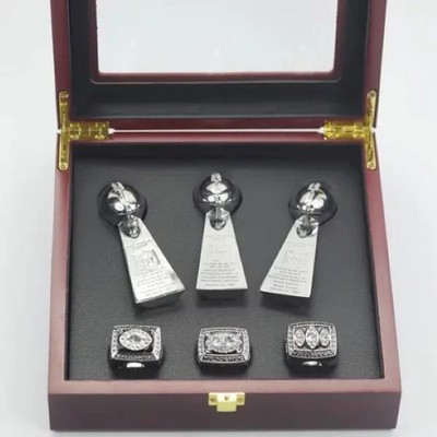 3 Las Vegas (Oakland) Raiders championship ring set
