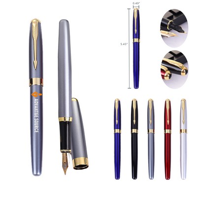 Business Signature Metal Fountain Pen with Smooth Writing