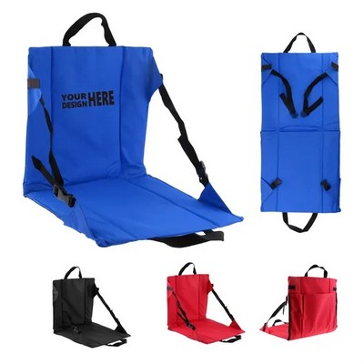 Folding Portable Padded Cushion Stadium Seat Ocean