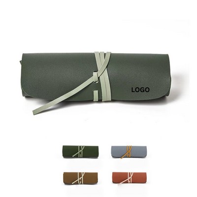 Leatherette Roll-Up Utility Case & Brush Organizer