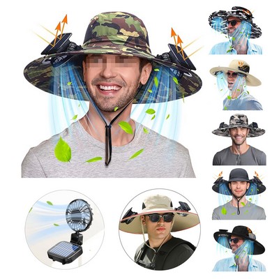 Men's Solar Powered Fan Sun Hat